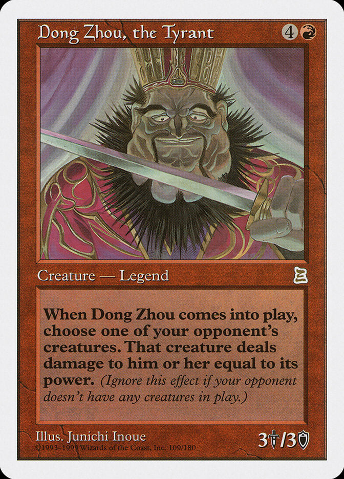 Dong Zhou, the Tyrant [Portal Three Kingdoms] - Magic: The Gathering - Card Brawlers | Quebec | Canada |