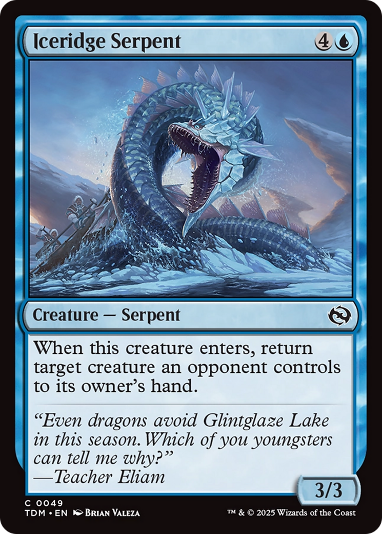 Iceridge Serpent [Tarkir: Dragonstorm] - Magic: The Gathering - Card Brawlers | Quebec | Canada |