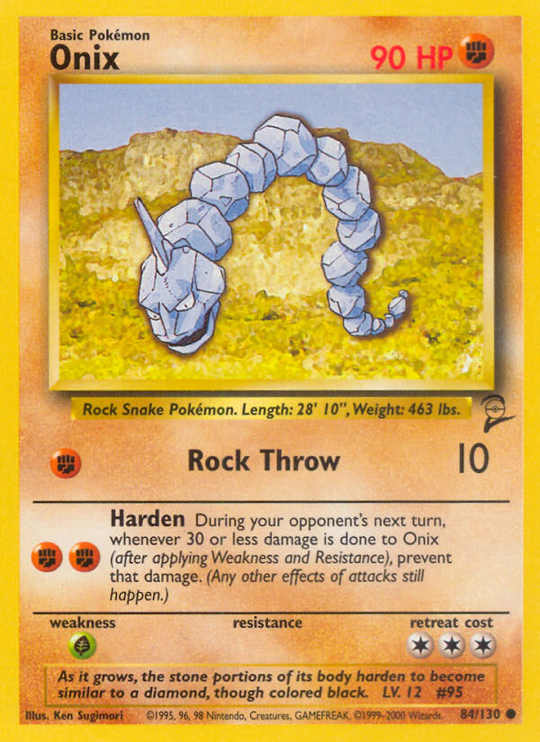 Onix (84/130) [Base Set 2] - Pokémon - Card Brawlers | Quebec | Canada |