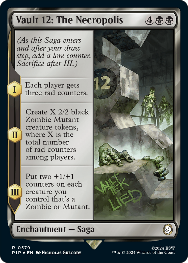 Vault 12: The Necropolis (Surge Foil) [Fallout] - Magic: The Gathering - Card Brawlers | Quebec | Canada |