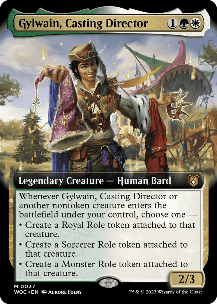 Gylwain, Casting Director (Extended Art) [Wilds of Eldraine Commander] - Magic: The Gathering - Card Brawlers | Quebec | Canada |