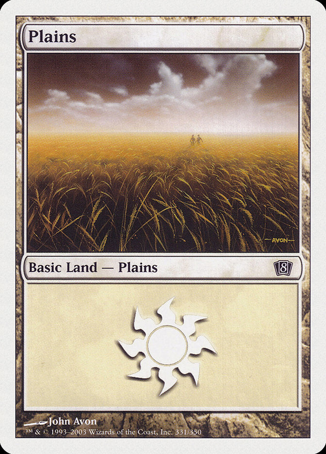Plains (331) [Eighth Edition] - Magic: The Gathering - Card Brawlers | Quebec | Canada |