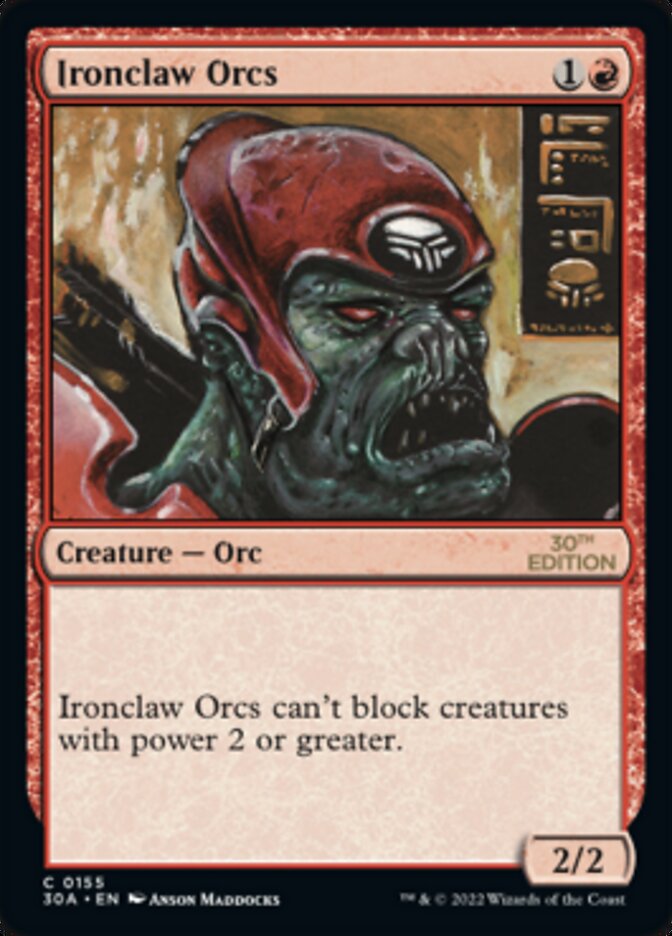 Ironclaw Orcs [30th Anniversary Edition] - Magic: The Gathering - Card Brawlers | Quebec | Canada |