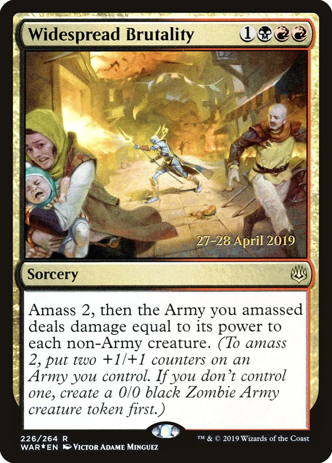 Widespread Brutality [War of the Spark Prerelease Promos] - Magic: The Gathering - Card Brawlers | Quebec | Canada |