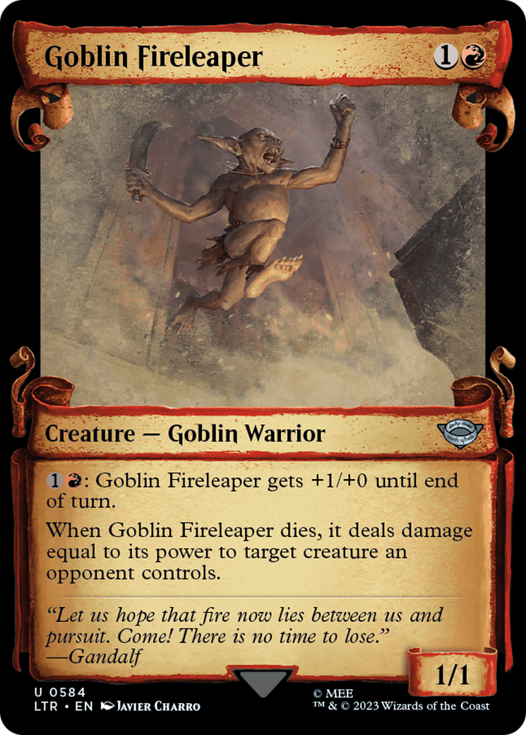 Goblin Fireleaper [The Lord of the Rings: Tales of Middle-Earth Showcase Scrolls] - Magic: The Gathering - Card Brawlers | Quebec | Canada |