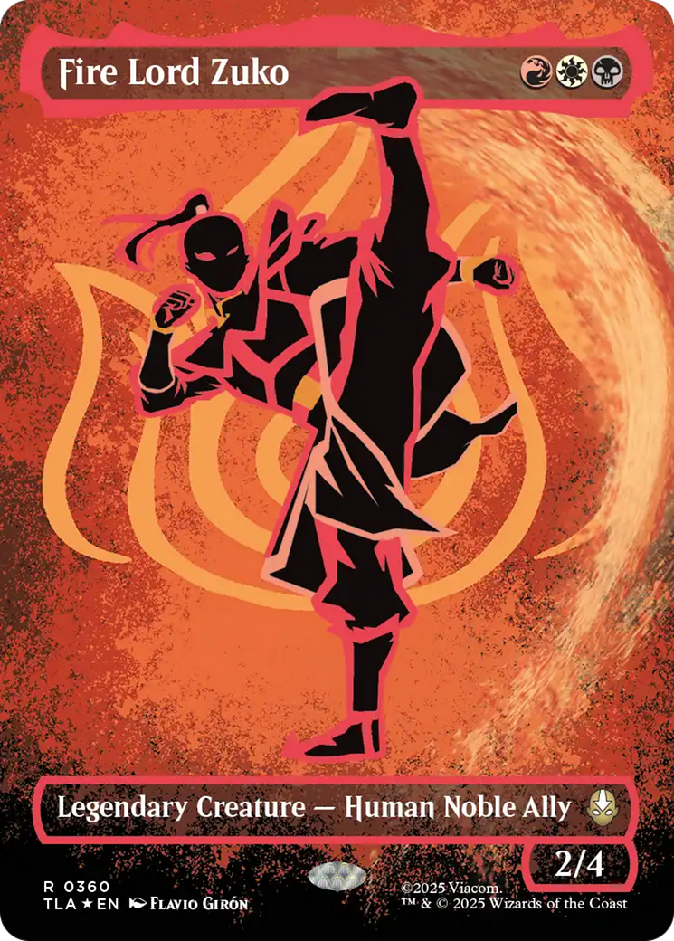Fire Lord Zuko (Borderless Battle Pose) [Avatar: The Last Airbender] - Magic: The Gathering - Card Brawlers | Quebec | Canada |