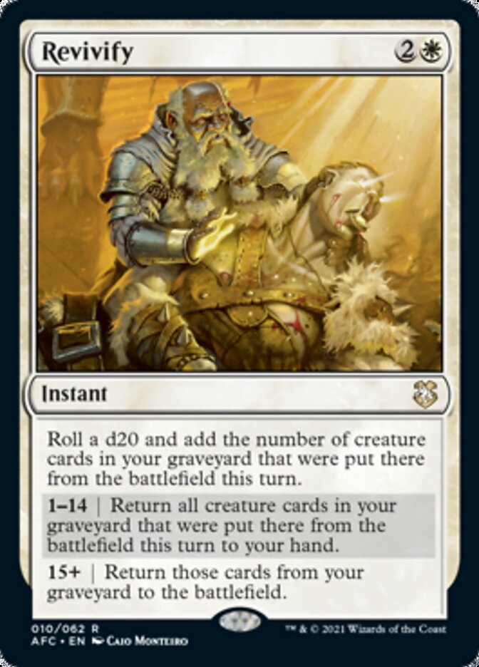 Revivify [Dungeons & Dragons: Adventures in the Forgotten Realms Commander] - Magic: The Gathering - Card Brawlers | Quebec | Canada |