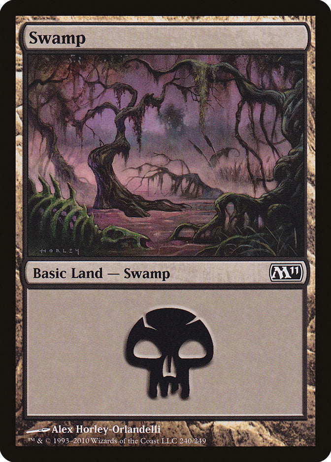 Swamp (240) [Magic 2011] - Magic: The Gathering - Card Brawlers | Quebec | Canada |