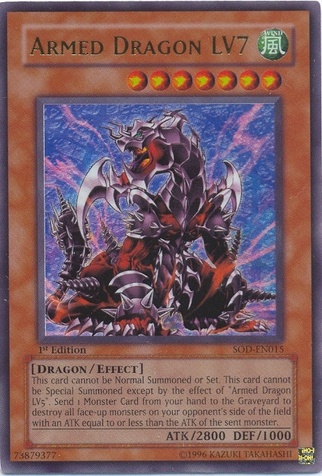 Armed Dragon LV7 [SOD-EN015] Ultra Rare - Yu-Gi-Oh! - Card Brawlers | Quebec | Canada |