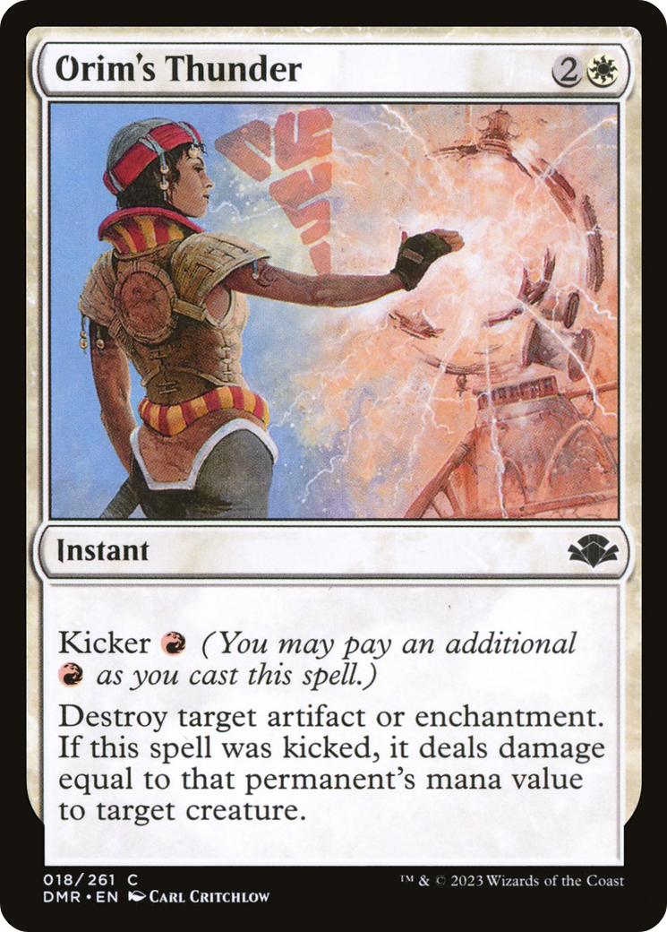 Orim's Thunder [Dominaria Remastered] - Magic: The Gathering - Card Brawlers | Quebec | Canada |