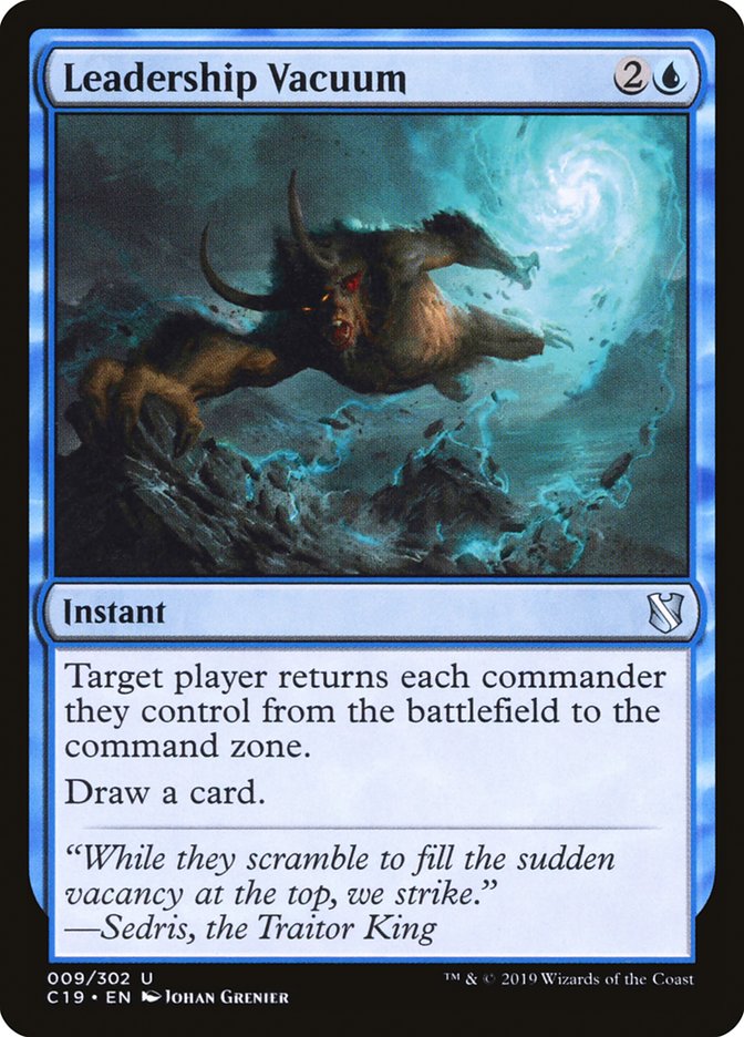 Leadership Vacuum [Commander 2019] - Magic: The Gathering - Card Brawlers | Quebec | Canada |