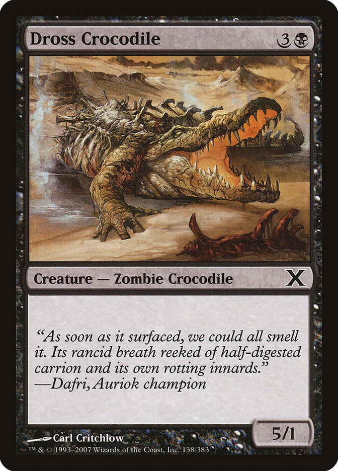 Dross Crocodile [Tenth Edition] - Magic: The Gathering - Card Brawlers | Quebec | Canada |