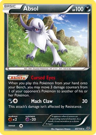 Absol (40/108) [XY: Roaring Skies] - Pokémon - Card Brawlers | Quebec | Canada |