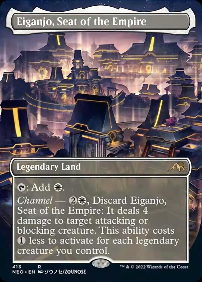 Eiganjo, Seat of the Empire (Borderless Alternate Art) [Kamigawa: Neon Dynasty] - Magic: The Gathering - Card Brawlers | Quebec | Canada |