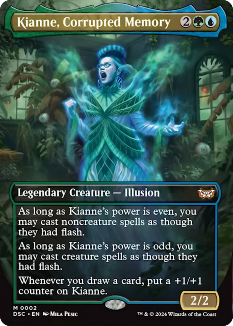 Kianne, Corrupted Memory (Borderless) [Duskmourn: House of Horror Commander] - Magic: The Gathering - Card Brawlers | Quebec | Canada |