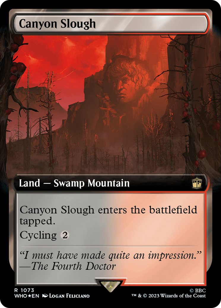 Canyon Slough (Extended Art) (Surge Foil) [Doctor Who] - Magic: The Gathering - Card Brawlers | Quebec | Canada |