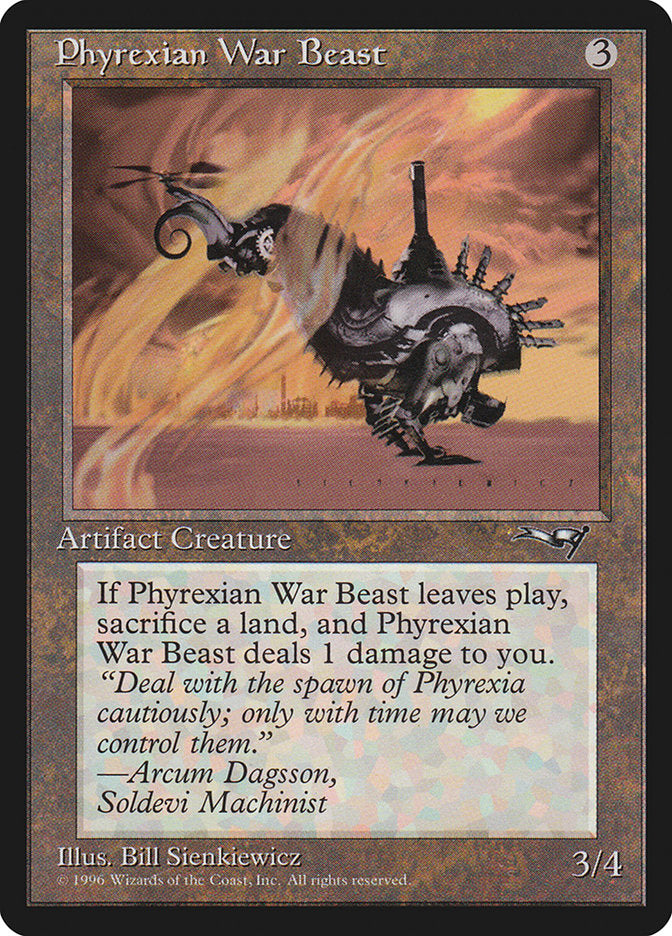 Phyrexian War Beast (Signature on Right) [Alliances] - Magic: The Gathering - Card Brawlers | Quebec | Canada |