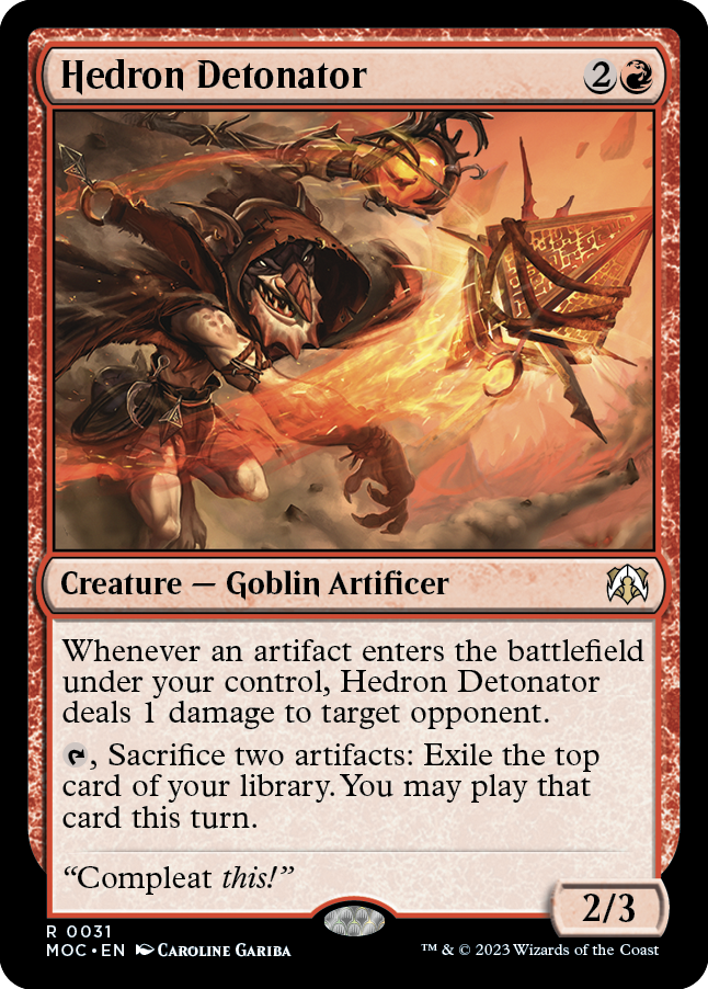 Hedron Detonator [March of the Machine Commander] - Magic: The Gathering - Card Brawlers | Quebec | Canada |