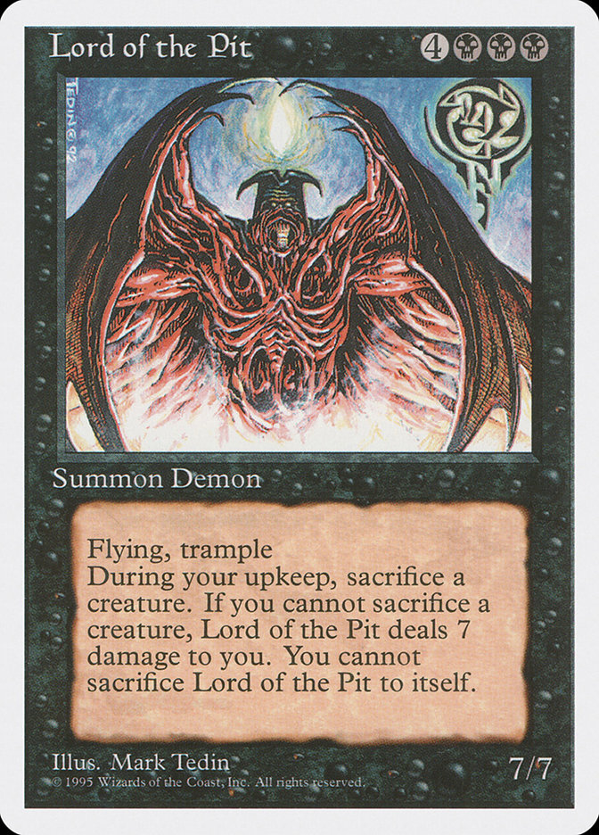 Lord of the Pit [Fourth Edition] - Magic: The Gathering - Card Brawlers | Quebec | Canada |