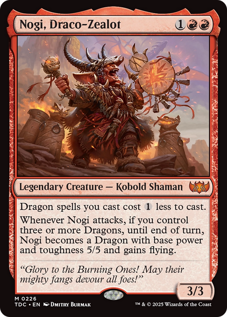 Nogi, Draco-Zealot [Tarkir: Dragonstorm Commander] - Magic: The Gathering - Card Brawlers | Quebec | Canada |