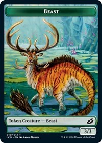 Beast // Human Soldier (005) Double-Sided Token [Ikoria: Lair of Behemoths Tokens] - Magic: The Gathering - Card Brawlers | Quebec | Canada |