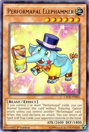 Performapal Elephammer [CROS-EN002] Rare - Yu-Gi-Oh! - Card Brawlers | Quebec | Canada |