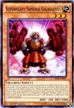 Superheavy Samurai Gigagloves [CROS-EN007] Common - Yu-Gi-Oh! - Card Brawlers | Quebec | Canada |