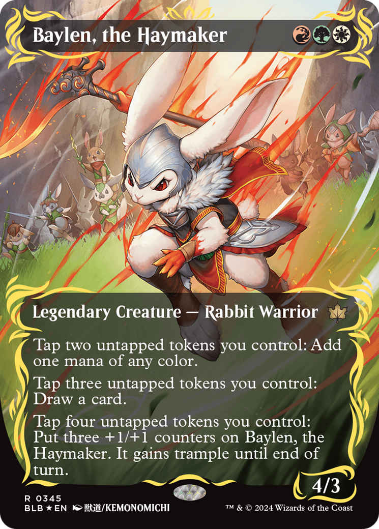 Baylen, the Haymaker (Raised Foil) [Bloomburrow] - Magic: The Gathering - Card Brawlers | Quebec | Canada |