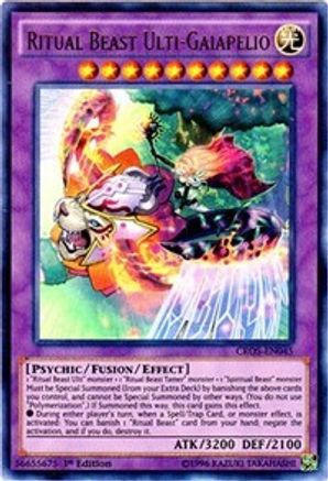 Ritual Beast Ulti-Gaiapelio [CROS-EN045] Ultra Rare - Yu-Gi-Oh! - Card Brawlers | Quebec | Canada |