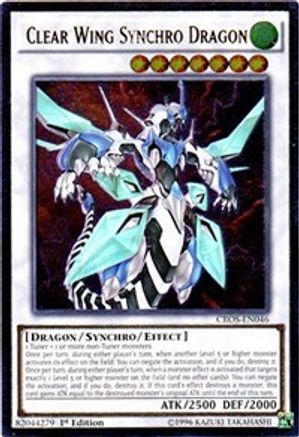 Clear Wing Synchro Dragon (UTR) [CROS-EN046] Ultimate Rare - Yu-Gi-Oh! - Card Brawlers | Quebec | Canada |