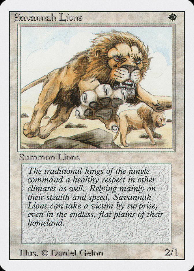 Savannah Lions [Revised Edition] - Magic: The Gathering - Card Brawlers | Quebec | Canada |