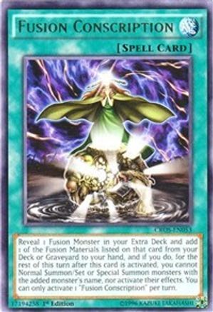 Fusion Conscription [CROS-EN053] Rare - Yu-Gi-Oh! - Card Brawlers | Quebec | Canada |