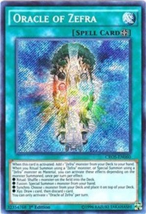 Oracle of Zefra [CROS-EN060] Secret Rare