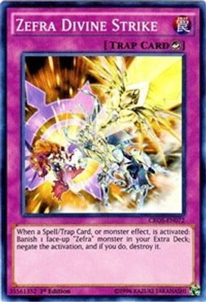 Zefra Divine Strike [CROS-EN072] Super Rare - Yu-Gi-Oh! - Card Brawlers | Quebec | Canada |