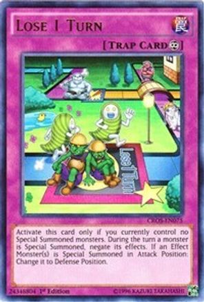 Lose 1 Turn [CROS-EN075] Ultra Rare - Yu-Gi-Oh! - Card Brawlers | Quebec | Canada |