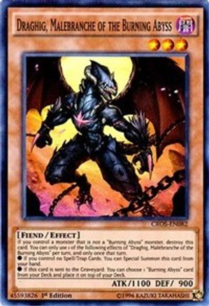 Draghig, Malebranche of the Burning Abyss [CROS-EN082] Super Rare - Yu-Gi-Oh! - Card Brawlers | Quebec | Canada |