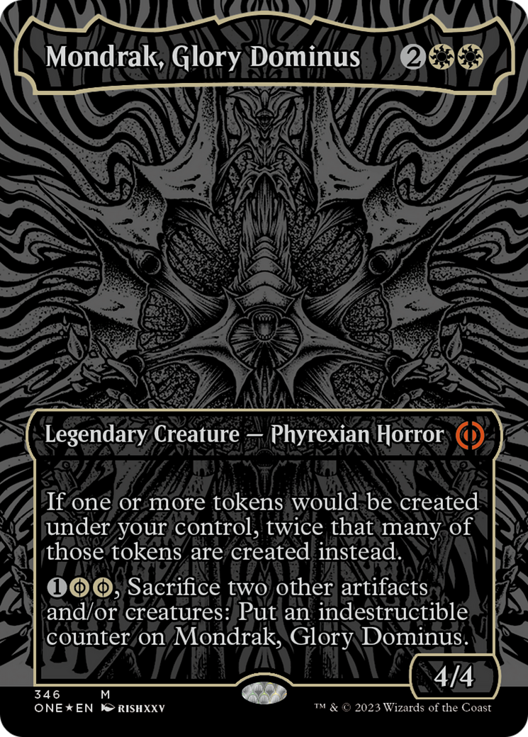 Mondrak, Glory Dominus (Oil Slick Raised Foil) [Phyrexia: All Will Be One] - Magic: The Gathering - Card Brawlers | Quebec | Canada |