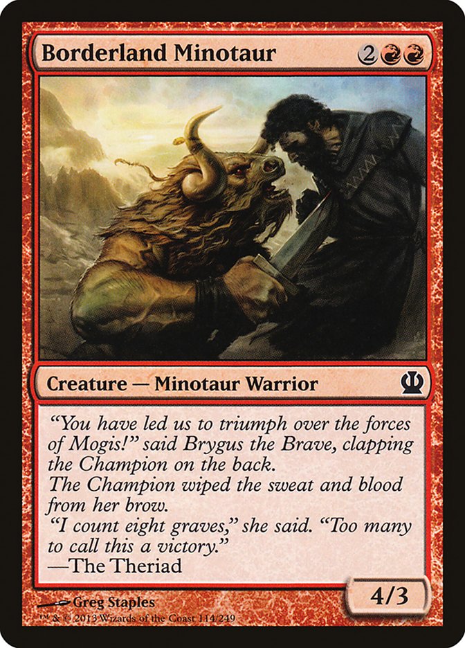Borderland Minotaur [Theros] - Magic: The Gathering - Card Brawlers | Quebec | Canada |