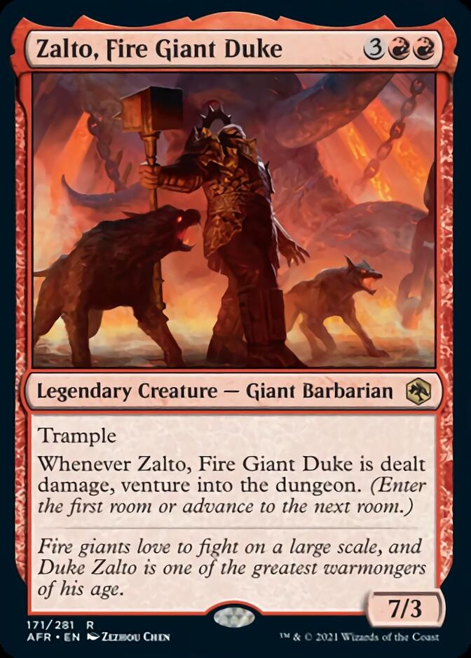 Zalto, Fire Giant Duke [Dungeons & Dragons: Adventures in the Forgotten Realms] - Magic: The Gathering - Card Brawlers | Quebec | Canada |