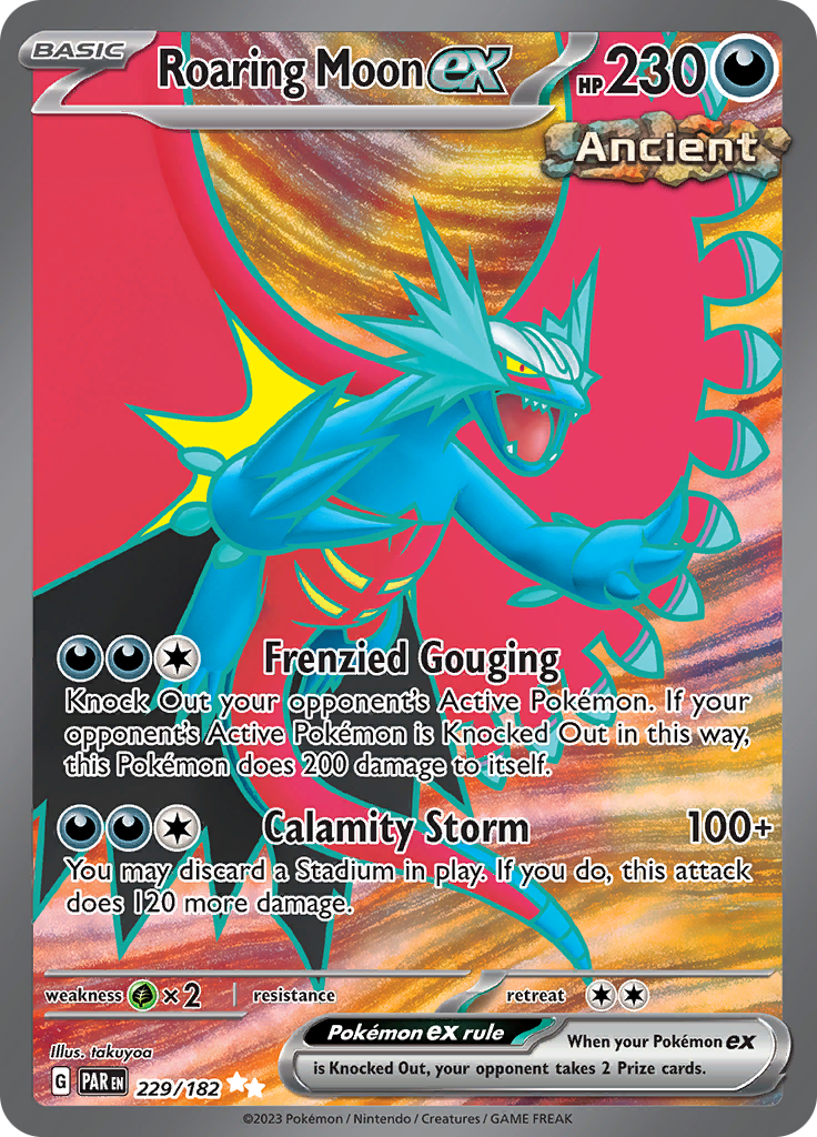 Roaring Moon ex (229/182) [Scarlet & Violet: Paradox Rift] - Pokémon - Card Brawlers | Quebec | Canada |