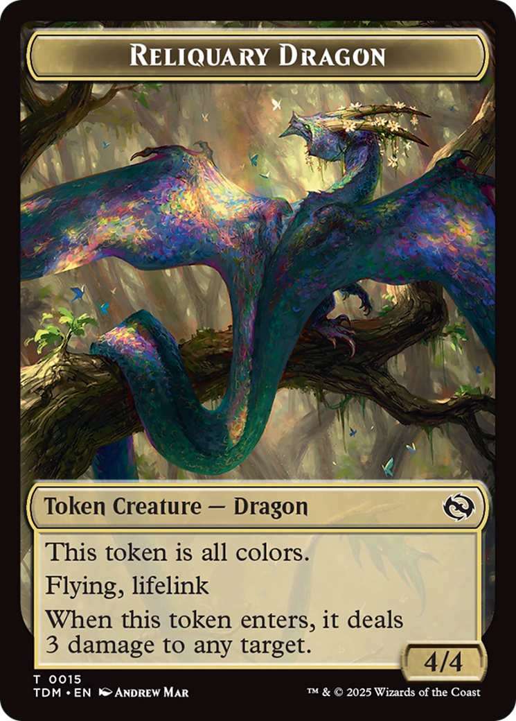 Reliquary Dragon // Dragon (0011) Double-Sided Token [Tarkir: Dragonstorm Tokens] - Magic: The Gathering - Card Brawlers | Quebec | Canada |