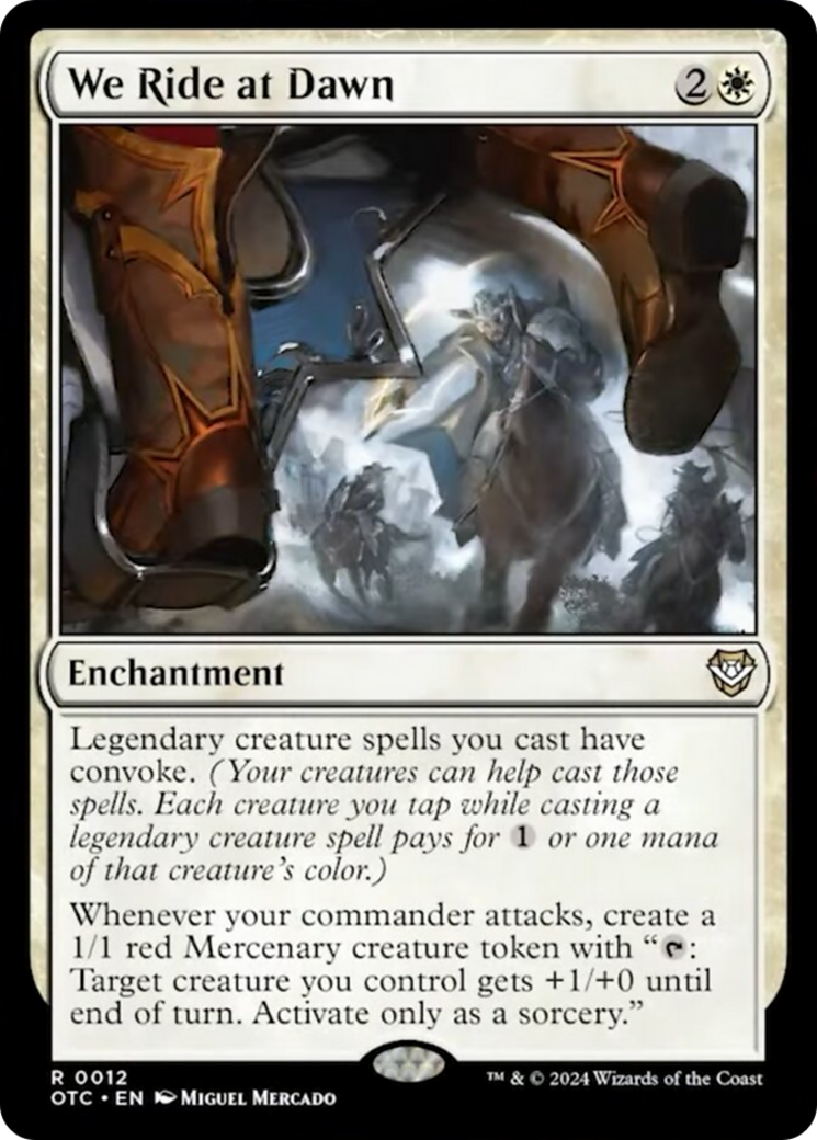 We Ride at Dawn [Outlaws of Thunder Junction Commander] - Magic: The Gathering - Card Brawlers | Quebec | Canada |