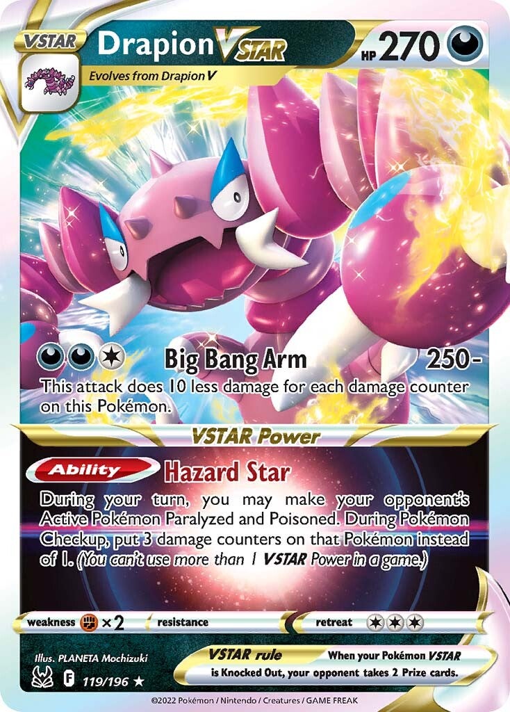 Drapion VSTAR (119/196) [Sword & Shield: Lost Origin] - Pokémon - Card Brawlers | Quebec | Canada |