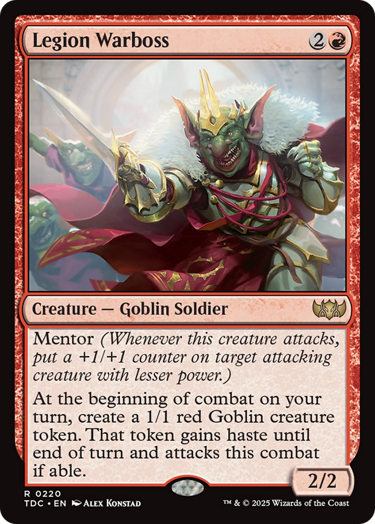 Legion Warboss [Tarkir: Dragonstorm Commander] - Magic: The Gathering - Card Brawlers | Quebec | Canada |
