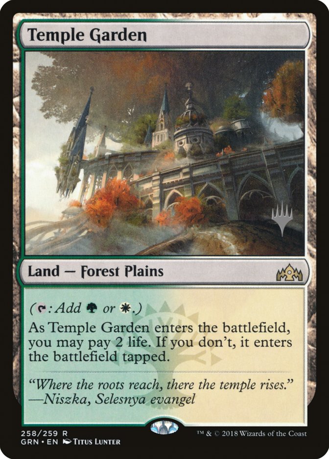 Temple Garden (Promo Pack) [Guilds of Ravnica Promos] - Magic: The Gathering - Card Brawlers | Quebec | Canada |