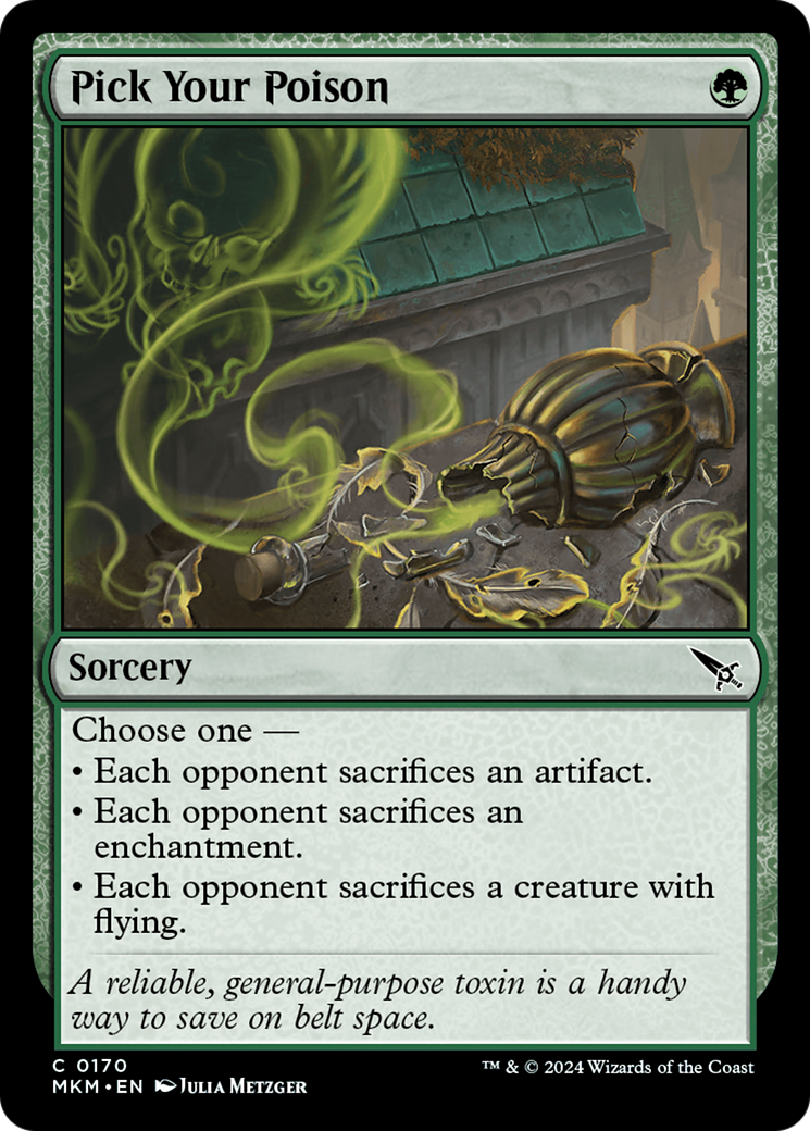Pick Your Poison [Murders at Karlov Manor] - Magic: The Gathering - Card Brawlers | Quebec | Canada |