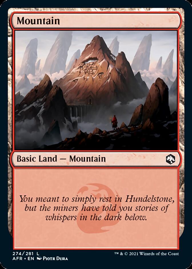 Mountain (274) [Dungeons & Dragons: Adventures in the Forgotten Realms] - Magic: The Gathering - Card Brawlers | Quebec | Canada |