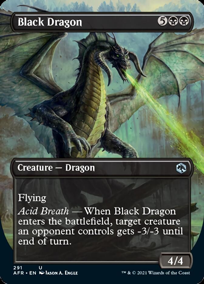 Black Dragon (Borderless Alternate Art) [Dungeons & Dragons: Adventures in the Forgotten Realms] - Magic: The Gathering - Card Brawlers | Quebec | Canada |