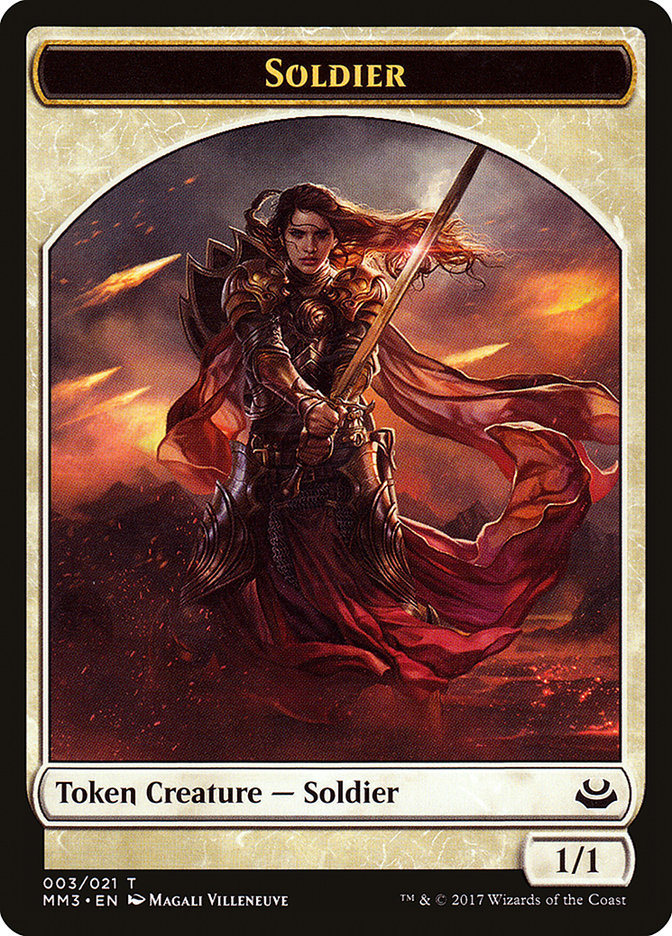 Soldier Token (003/021) [Modern Masters 2017 Tokens] - Magic: The Gathering - Card Brawlers | Quebec | Canada |