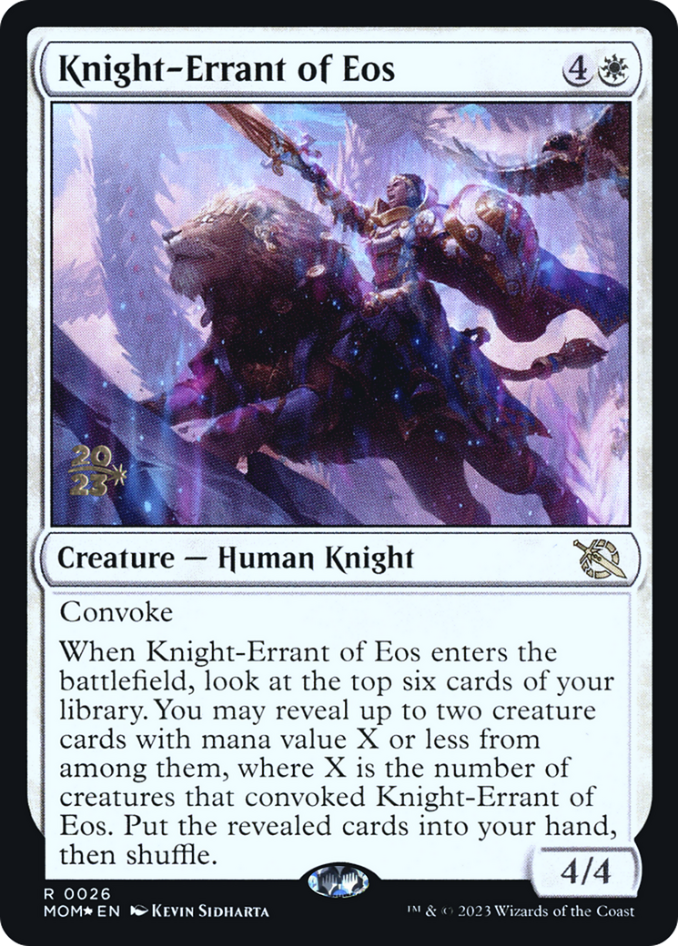 Knight-Errant of Eos [March of the Machine Prerelease Promos] - Magic: The Gathering - Card Brawlers | Quebec | Canada |
